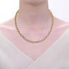 Guili Timeless 14k Gold Plated Curb Link Chain Necklace Ð Elegant in White or Gold, Stylish Jewelry with a Sleek and Classic Design - 3 of 3