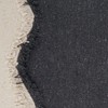 Saro Lifestyle Playful Squiggle Fringe Pillow Cover, 20"x20", Black - 3 of 4