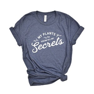 Simply Sage Market Women's My Plants Know All My Secrets Short Sleeve Graphic Tee - 1 of 4