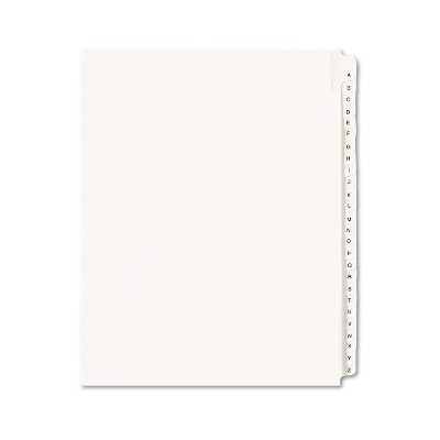 Avery Allstate-Style Legal Exhibit Side Tab Dividers 26-Tab A-Z Letter White 01700
