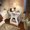 Tangkula End Tables w/Charging Station Set of 2 3-Tier Side Tables w/USB Ports & Outlets - 2 of 4