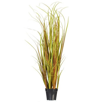 Vickerman Artificial Grass Plant Brown: PVC Faux Foliage, Sheltered Outdoor & Indoor Decor, 48" Tall