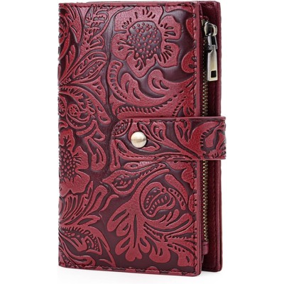 FATMOON Women’s RFID Blocking Trifold Wallet - Stylish Vegan Leather Purse with Large Capacity & Zipper Coin Pocket for Travel Everyday Use