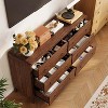 6/7 Drawer Dresser w/ Round Corners, Wood Grain Chest of Drawers, TV Stand Organizer for Bedroom & Living Room - 2 of 4
