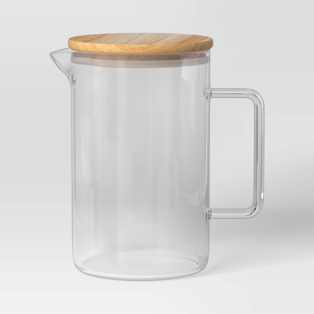Glass Beverage Pitcher with Wood Lid - Threshold™