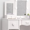 COZONY Kids Vanity Table, Tri-Fold Mirror, Drawer & Open Shelves, Wood Makeup Playset w/ Chair, Toddler Vanity - 4 of 4