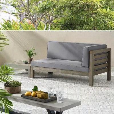 Maggift Patio Seating Sets Outdoor, Featuring Unique Design, Ideal for Chats, Perfect for Gardens, Living Spaces, Gray, 58.25"*30.25"*26.5"