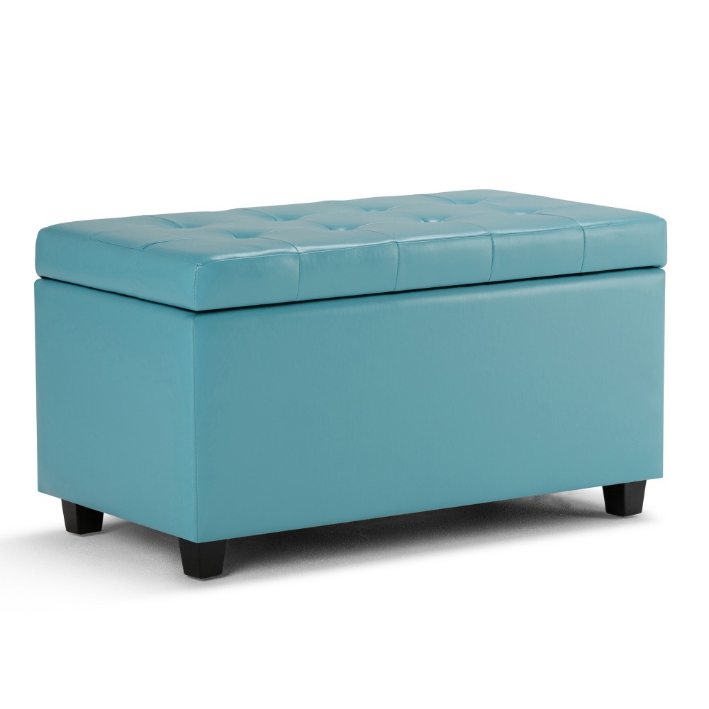 Photos - Pouffe / Bench 34" Essex Storage Ottoman and Benches Soft Blue - WyndenHall