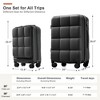 YONWAY 3 Piece Luggage Set, with TSA Lock & Spinner Wheels Luggage Set, Expandable, with Travel Bag - 3 of 4