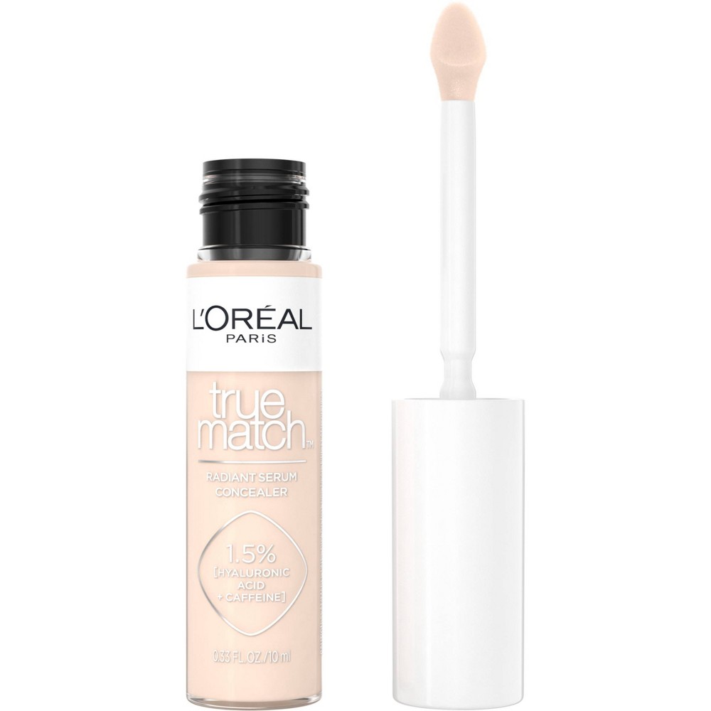 Photos - Other Cosmetics LOreal L'Oreal Paris True Match Radiant Serum Concealer with Hyaluronic Acid - W1 