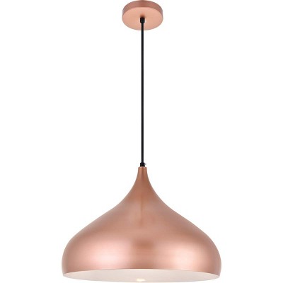 Modern Honey Gold Aluminum Pendant Light