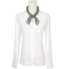 INSPIRE CHIC Women Polka Dots Cotton Linen Retro Solid Color Plain Square Neck Scarves 1Pc - 2 of 4