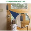 DOMETOUR Home Security Door Lock Child Proof Reinforcement Lock 800lbs Metal Safety Latch for Kids, Front & Interior Doors - 4 of 4