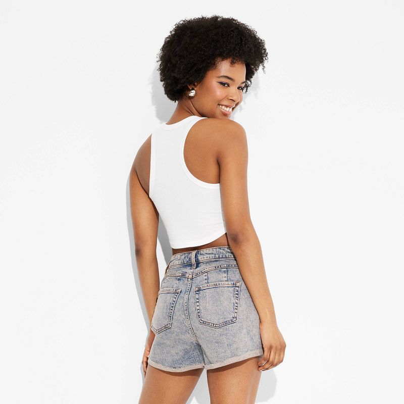 Women's High-Rise Rolled Cuff Jean Shorts - Wild Fable™, 6 of 10