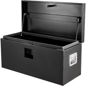 Truck Bed Tool Box,Black Powder Coated Storage Chest,Weatherproof Trailer ToolBox Storage Organizer for Pickup - 1 of 4