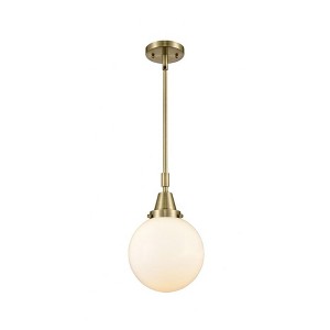Beacon - 1 Light Stem Hung Mini Pendant In Industrial Style-12.63 Inches Tall and 8 Inches Wide - 1 of 1