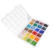 John Bead 1200pcs 6x5mm Assorted Glass Beads, Colorful Round Bead for DIY Crafts Jewelry Making Bead Box - 3 of 4