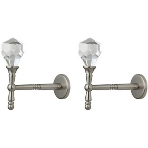 Diamante Crystal and Metal Drapery Tieback Holdback - 3 Finishes - 1 of 1