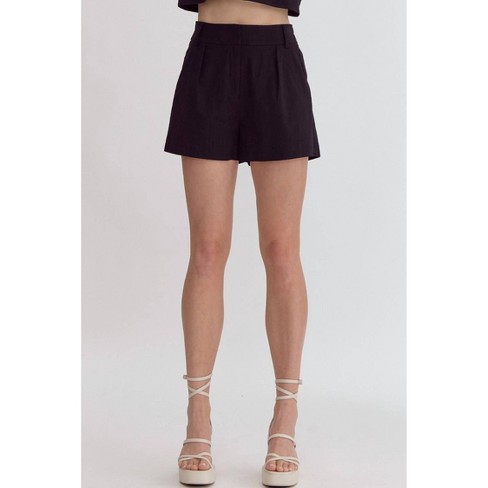 Women's High Waisted Shorts - entro - image 1 of 4