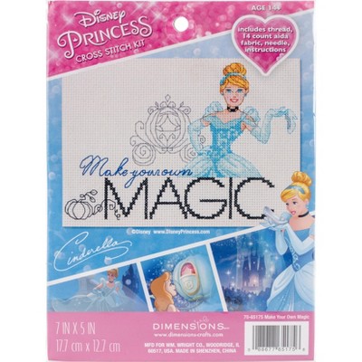 Dimensions Disney Counted Cross Stitch Kit 7"X5"-Make Your Own Magic (14 Count)