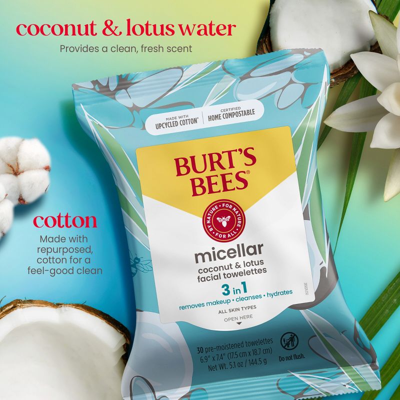 Burt's Bees Facial Cleansing Towelettes - 30ct, 6 of 26