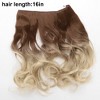 Unique Bargains Women's Halloween Big Wavy Hair Extensions High Temperature Fiber Gradient Light Beige 1 Pc - 3 of 3