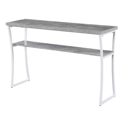 X Calibur Console Table Faux Birch/White - Breighton Home
