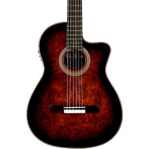 Cordoba Fusion 12 Exotic Top Nylon-String Classical Acoustic-Electric Guitar Brown Sugar Burst - 1 of 4