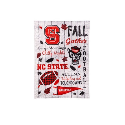 Evergreen North Carolina State University Garden Flag 12 x 18 Inches Indoor Outdoor Decor