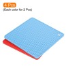 Unique Bargains Silicone Heat Resistant Multi-purpose Trivet Mat 4 Pcs - 3 of 4