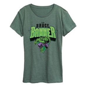 Women's - Marvel - Hulk Bruce Banner Short Sleeve Graphic T-Shirt - 1 of 4