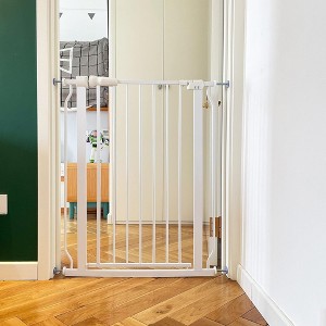 BalanceFrom Walk Thru Safety Gate for Baby and Pets, Doorways, Stairways, Hallways, Fits 29.1-33.8 Inch Openings, 36 Inch Height, White - 1 of 4