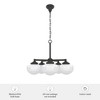 Hunter Fans 23.75" Saddle Creek Ceiling Light Noble Bronze Finish - 5 Bulb Chandelier for Indoor Spaces - 4 of 4