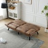 DOMETOUR 70 Inch Futon Sleeper Convertible Sofa Bed for Living Room Bedroom, Modern Thick Cushion Loveseat Couch Furniture - image 2 of 4