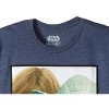 Seven Times Six Star Wars Shirt Men's Yoda Luke Skywalker Jedi Master Short Sleeve T-Shirt Tee Blue - image 3 of 3