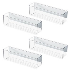 iDesign Magnetic Organizer Bins for Laundry Room  - Set of 4 - Clear - 1 of 4
