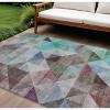 Silver Blue And Purple Geometric Washable Indoor Outdoor Area Rug - 2 of 4