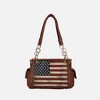 MKF Collection Alaina Vegan Leather Women’s Flag Shoulder Bag by Mia K - 2 of 4