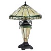 Chloe Lighting Belle Tiffany-Style 3 Light Mission Double Lit Table Lamp 16" Shade - 2 of 2