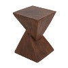 CAVINAS Unique Design Magnesium Oxide Coffee Table with Stacking Structure,Modern Side Table for Living Room,Apartment,Brown - 3 of 4