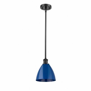 Plymouth Dome - 1 Light Stem Hung Pendant In Industrial Style-9.25 Inches Tall and 7.5 Inches Wide - 1 of 1