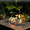 GASPRO 20 lbs Fire Glass for Propane Fire Pit, 1/2-Inch Reflective Fireplace Glass Rocks for Fire Pit Table, Black - 3 of 4