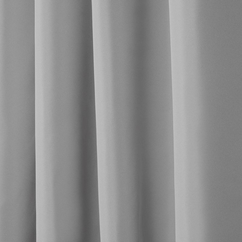 Set Of 2 Canvas Grommet Top Light Filtering Window Curtain Panels - Nicole Miller, 5 of 12