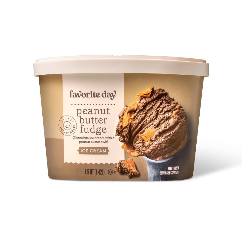 Peanut Butter Fudge Ice Cream - 1.5qt - Favorite Day&#8482;, 1 of 7