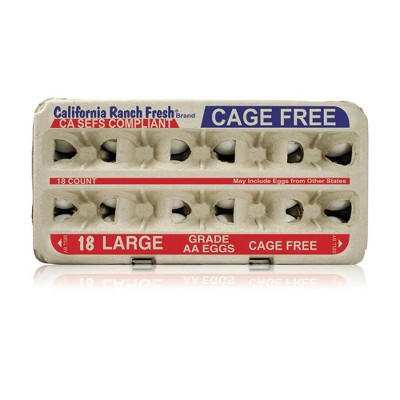 California Ranch Fresh Large Eggs - 36oz/18ct