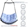 Grungis Hammock Swing Chair with Cushion, Sturdy Steel Bar with Anti-Slip Safety Rings for Patio, Garden Yard - 2 of 4