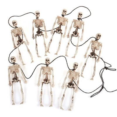 Blue Panda Halloween Skeleton Garland for Party Decorations (6 Feet)