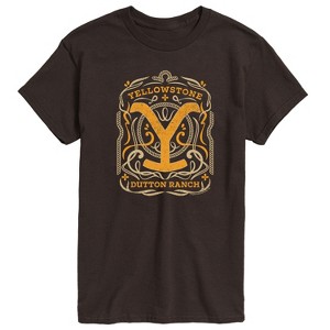 Men's - Yellowstone - Yellowstone Flourish Design Short Sleeve Graphic T-Shirt - 1 of 4