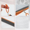 Unique Bargains Portable Mini Zipper Mesh Bags 4.33"x2.95" Black Blue Green Pink Gray 3 Pcs - 3 of 4