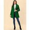 INSPIRE CHIC Women's Casual Shawl Collar Single Breasted Belted Overcoat - 3 of 4